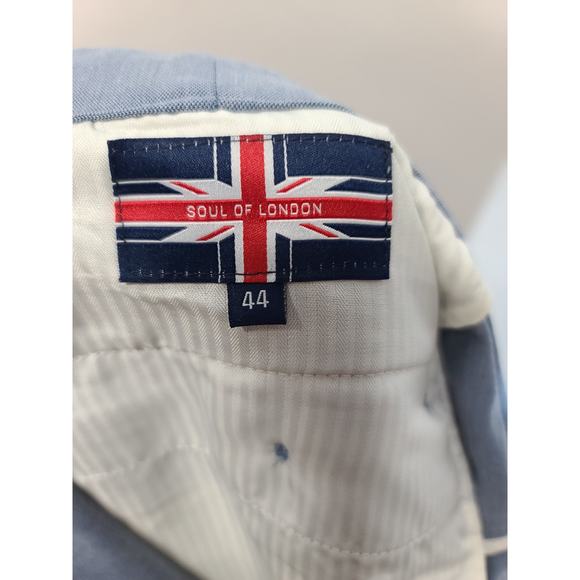 Soul Of London Chambray Blue Knit Pant Size 44 - Picture 5 of 5